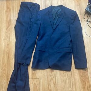 H&M Navy Suit Skinny Fit